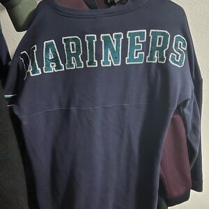Victoria's Secret PINK Navy Hoodie team Jersey Seattle Mariners